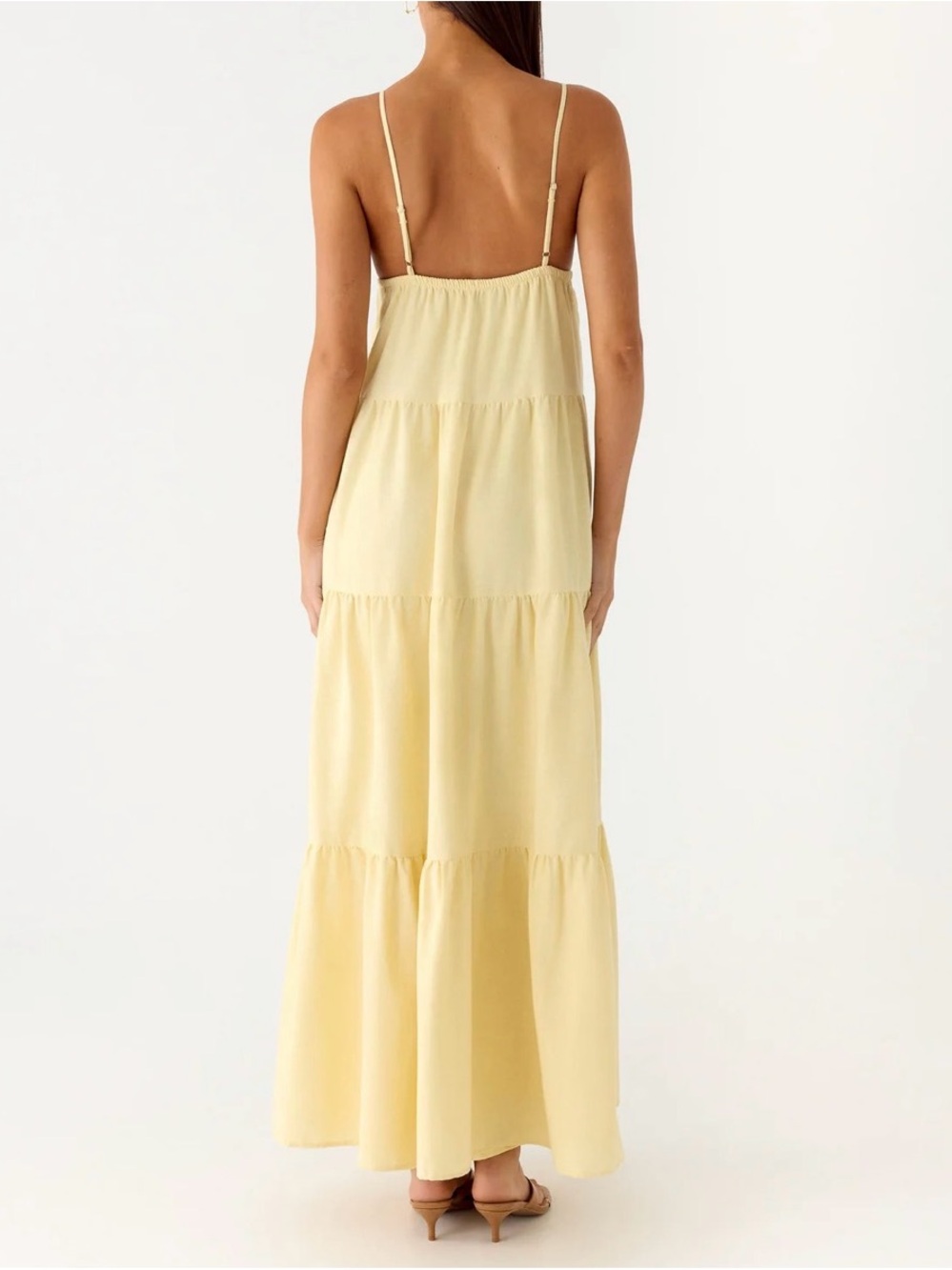 Peppermayo Linen Yellow Maxi Dress - Picture 2 of 4